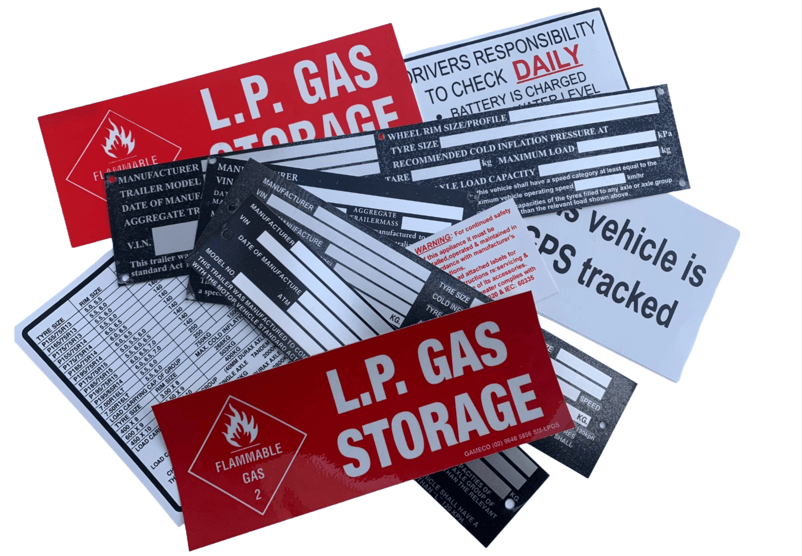 Custom vinyl stickers for branding and compliance