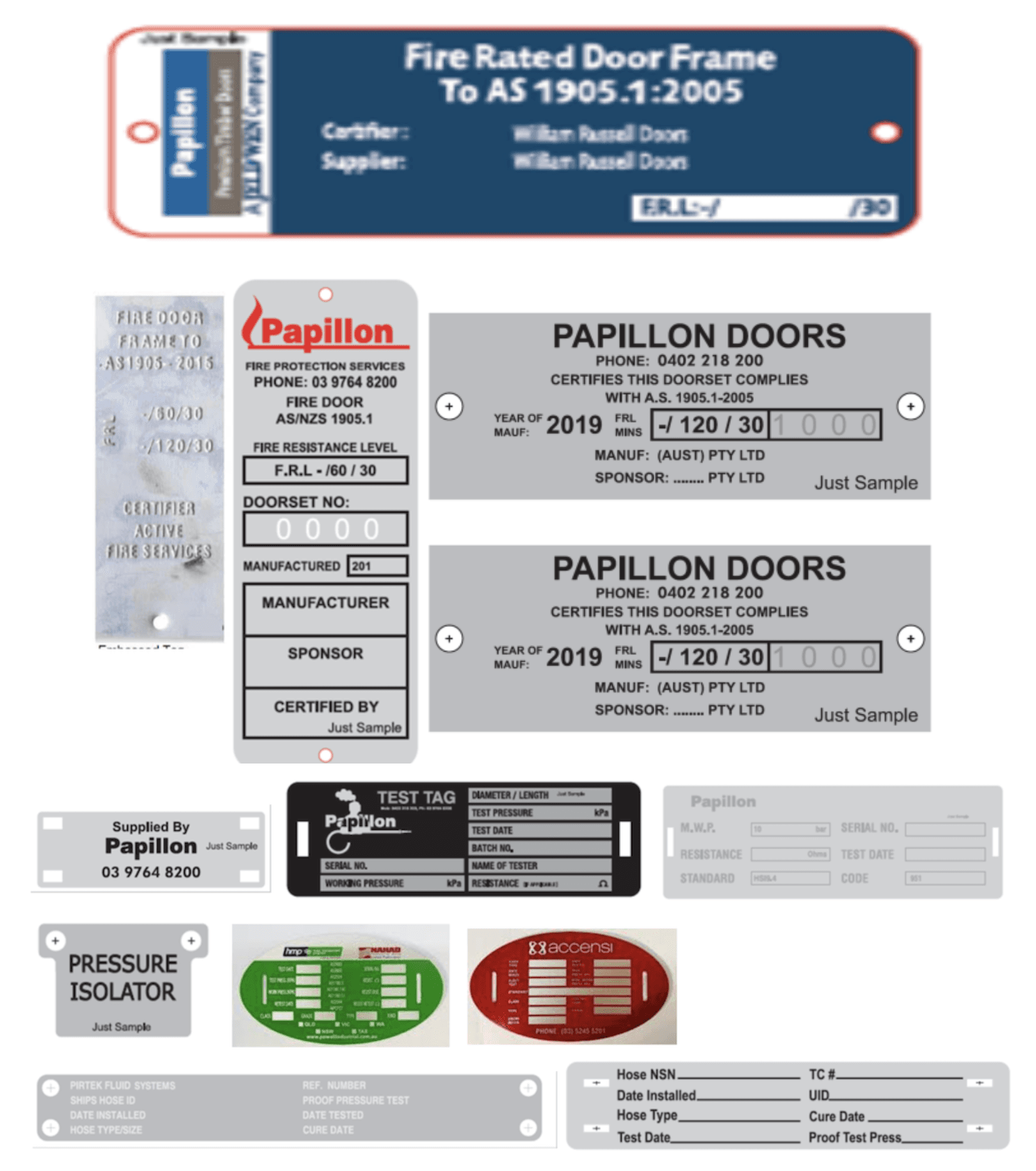 Fire Door Inspection Tags Australia: Compliance, Safety & Why They Matter - Blog by Nameplates Australia
