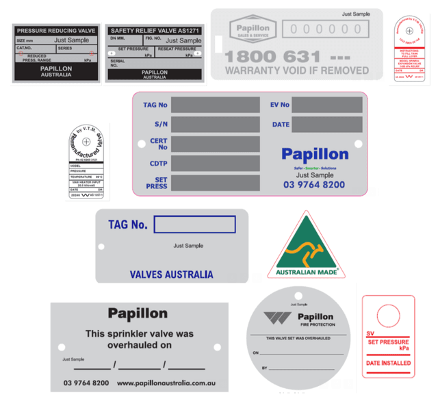 Valve Tags | Labels & Tags | Nameplates Australia